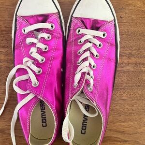 Converse Women's Metallic Pink Sneakers